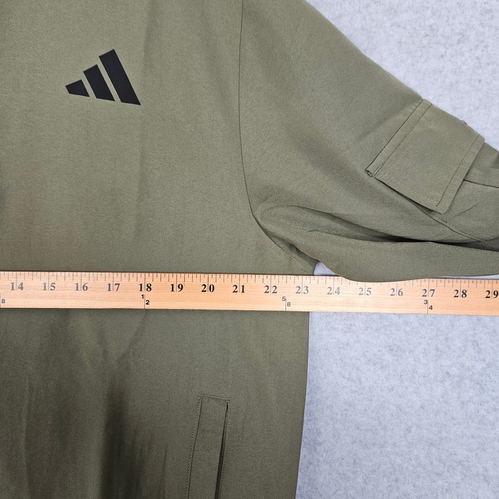 Adidas Men Olive Green Full Zip Cargo Woven Tracksuit Set Size Large‎ JL8604 New - Picture 7 of 13